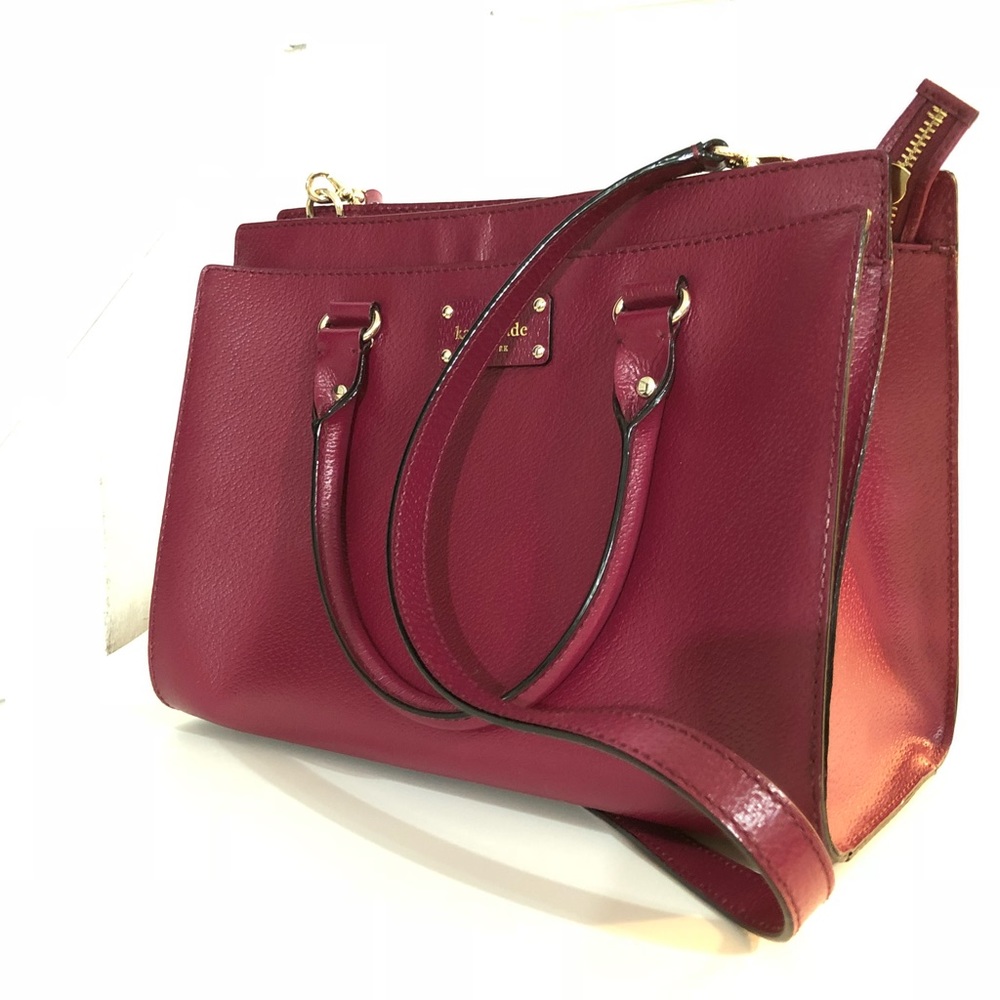 Kate Spade wine red crossbody bag